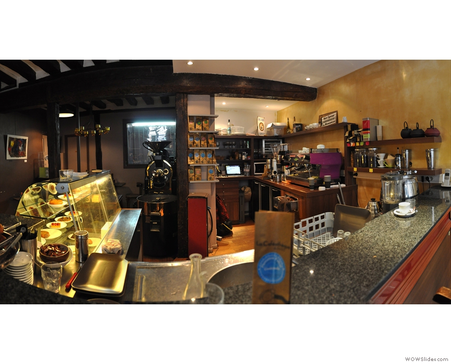 A wider view from across the counter.