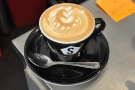 More superb latte-art from Alex (sadly this one wasn't for me). Aren't the cups great?