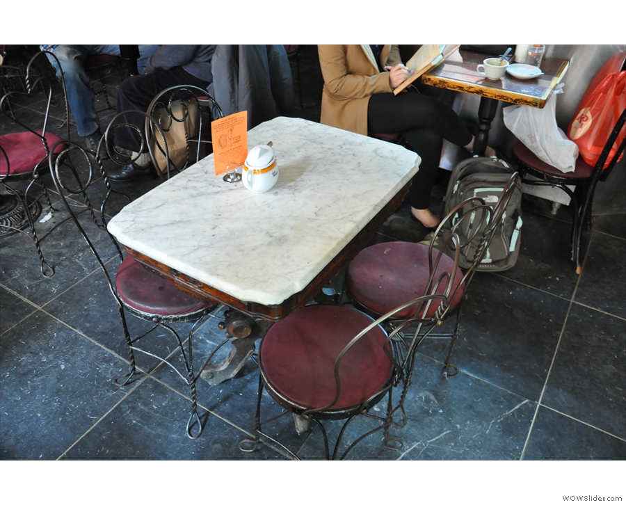  A typical Caffe Reggio table.