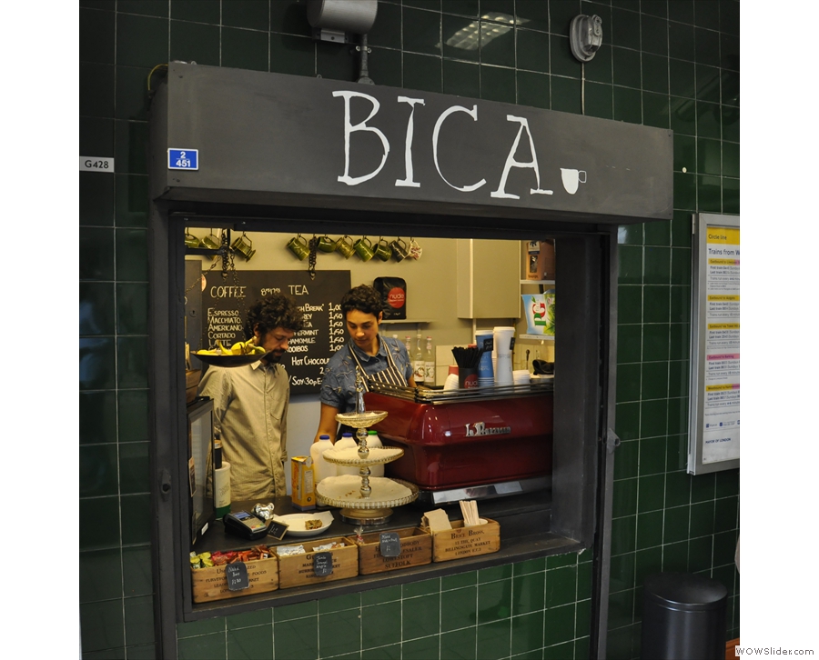 ... the wonderful Bica Coffee House, a welcome addition to any morning commute!