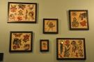 Some of the artwork which adorns the basement walls.