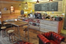 October: the warm and welcoming interior of Bogotá Coffee, Milton Keynes