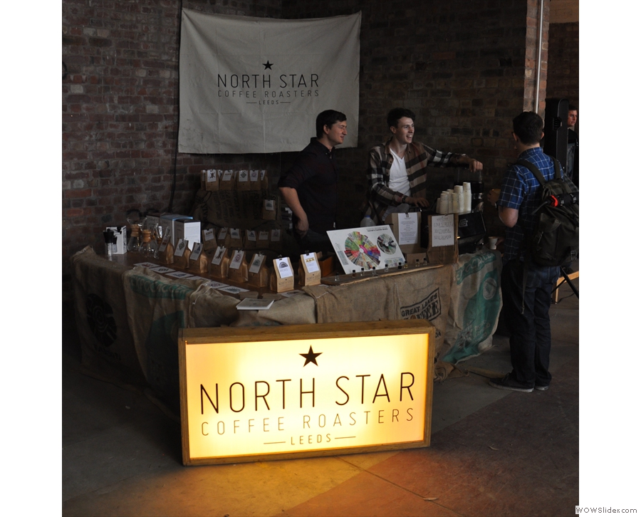 Next door to the talks were old friends, North Star Roast, all the way(!) from Leeds.