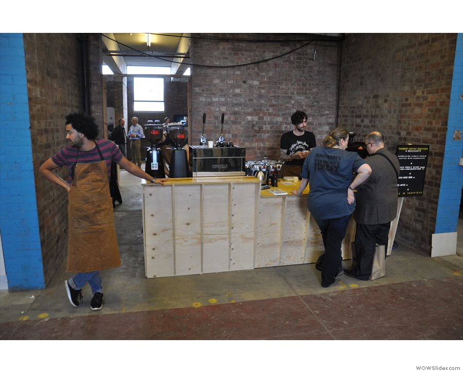 From the other side of the Pennines, Foundry Coffee Roasters popped over from Sheffield.