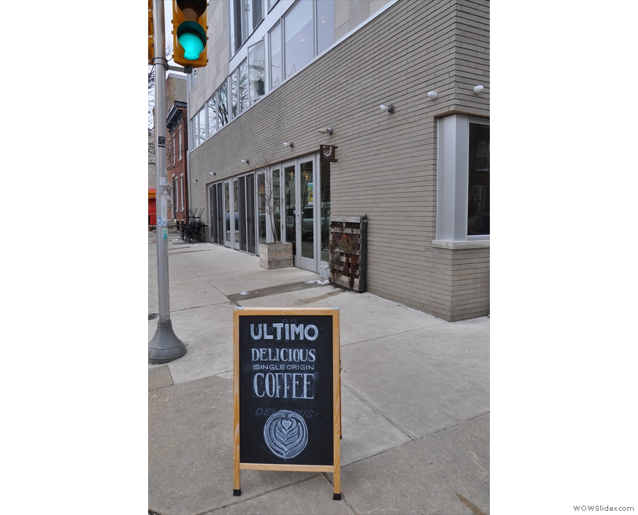 Ultimo, on the corner of Catharine & 22nd, promises much if the A-board is any guide.