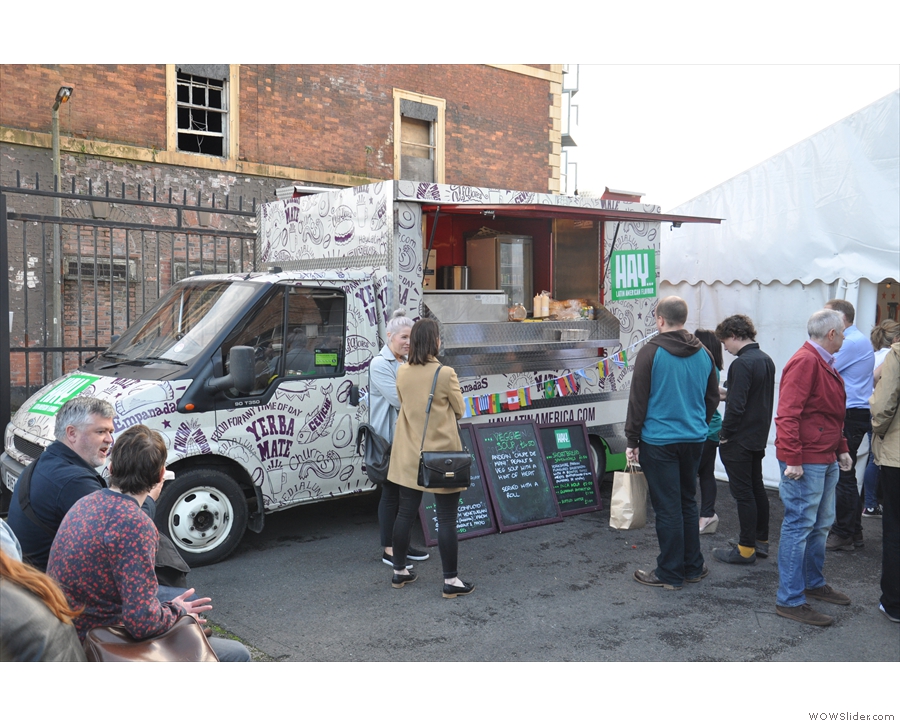 On the first day, it was Hay, serving up Latin American inspired street food...