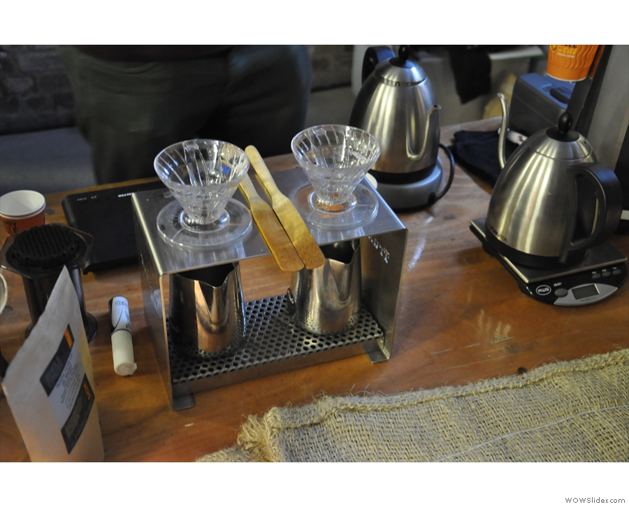 Then your method of choice (Aeropress, V60, Chemex or Cafetiere).