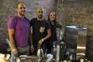 Two of Grumpy Mule's local(ish) customers, Simon, Coffee Kabin & Alex, La Bottega Milanese