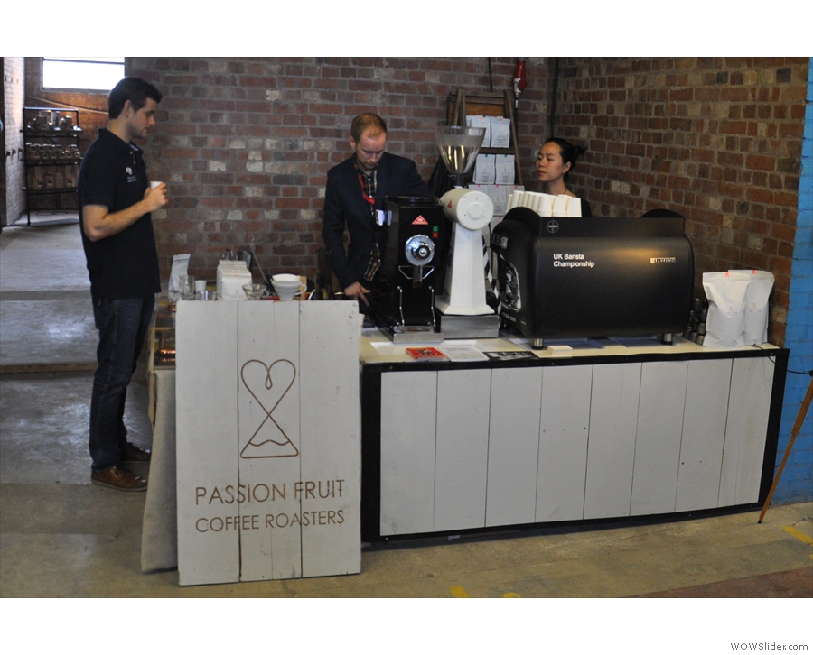 Next stop, local roaster, Passion Fruit.