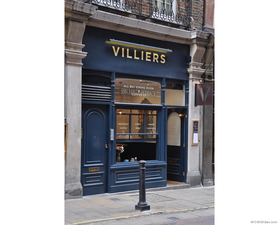 Villiers, on Villiers Street, as approached from Charing Cross...