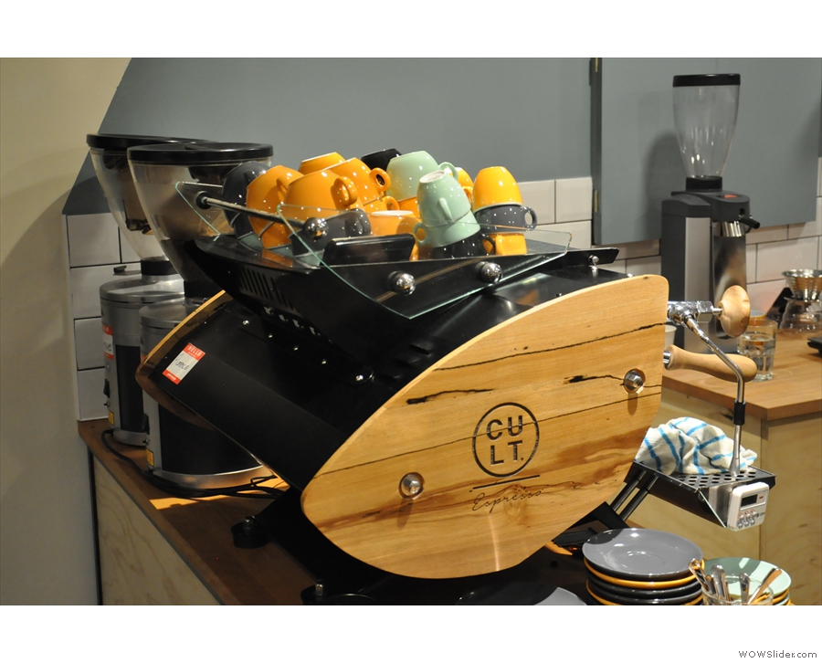 The beautiful Kees van der Westen espresso machine, affectionately known as Florence.