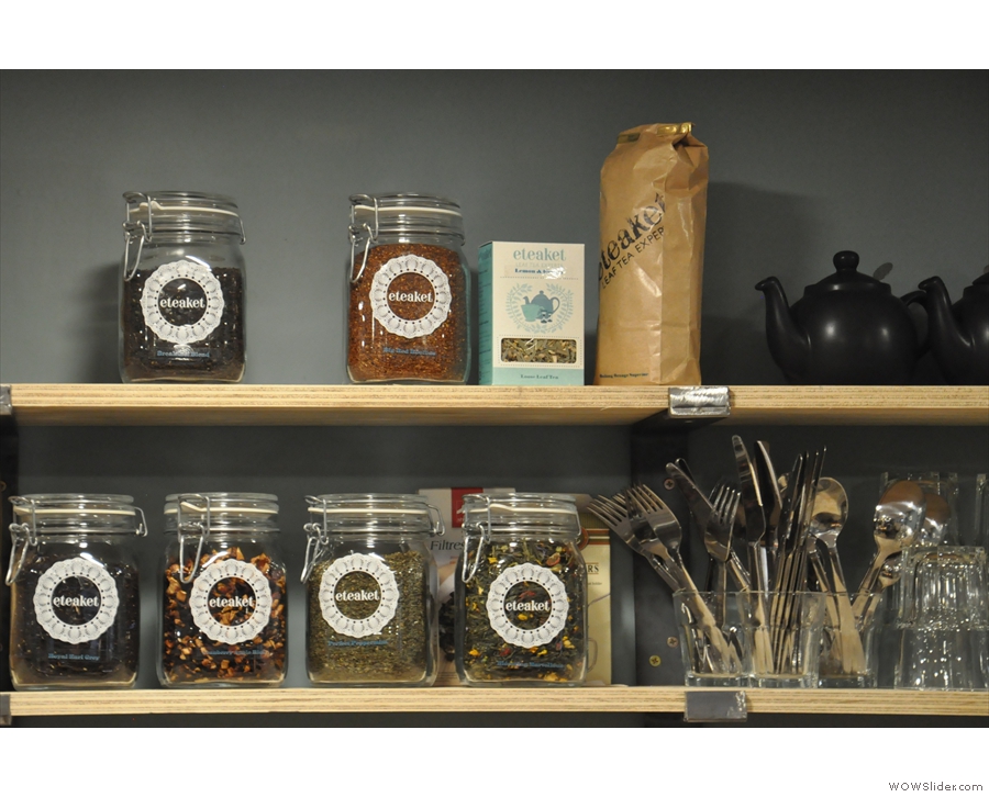 There's also loose-leaf tea from Edinburgh's very own Eteaket.