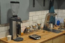 The pour-over set-up, using Kalita Wave filters, in more detail.