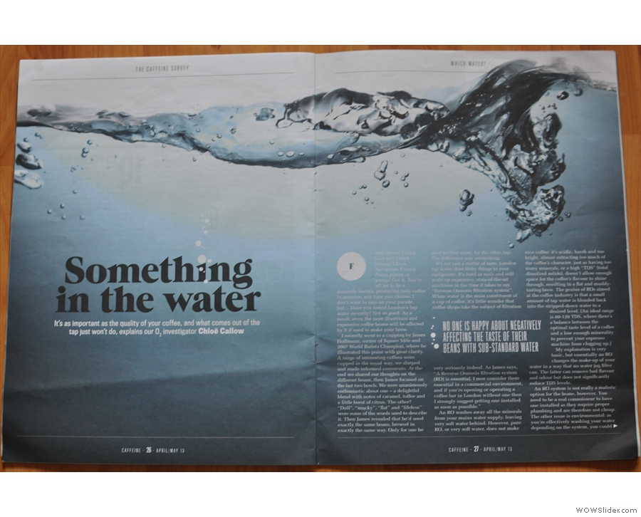 Chloe's excellent piece on the importance of water in Issue 2.