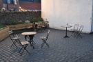The courtyard at North Berwick's The Warehouse, by Steampunk.