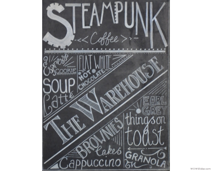 North Berwick's Steampunk, roasters of the fine espresso I enjoyed at Machina Espresso!