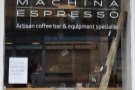 Edinburgh's Machina Espresso, purveyors of some extremely fine espresso.