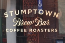 Stumptown's latest outlet on W 8St in New York City, unparalleled elegance in a coffee shop.