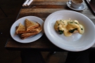 A 3-in-1 nomination for the Boston Tea Party and my favourite breakfast, Eggs Florentine.