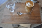 On my return, I had the Barnraiser as a flat white. I love the trays by the way.
