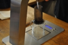 Telescope employs a single-pour method, not leaving the coffee to bloom.
