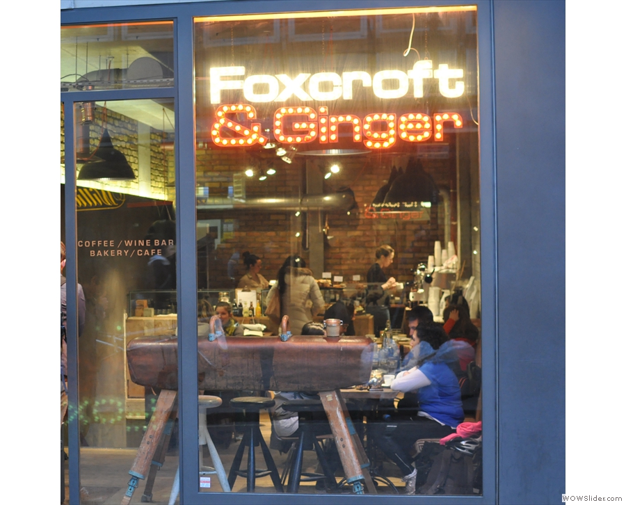 Foxcroft & Ginger on Berwick Street, Soho. What's that in the window...?