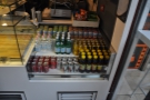 There is also a good selection of soft drinks out front by the food.