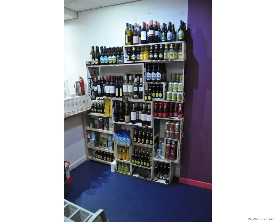 ... as well as a beer and wine selection.