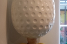 Eggs seems to be a common theme at Daisy Green. Here's a (giant) golf ball egg...