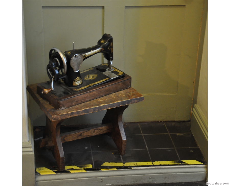 Monkton House is full of little knick-knacks, such as this old sewing machine.