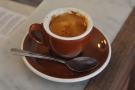 A rather poor photo of my espresso.