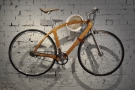 It's full of interesting things, such as this bicycle hanging on the wall.