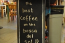 Best coffee on the Bosca del Sol? I think Cafe Boscanova is under-selling itself. Best coffee on the Dorset Coast? Maybe the best coffee in Dorset... I think more testing is required :-)