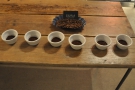 In no particular order, these are the seven coffes that we were cupping.