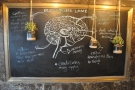 This lovely diagram is on the chalkboard outside, opposite the outdoor seating.