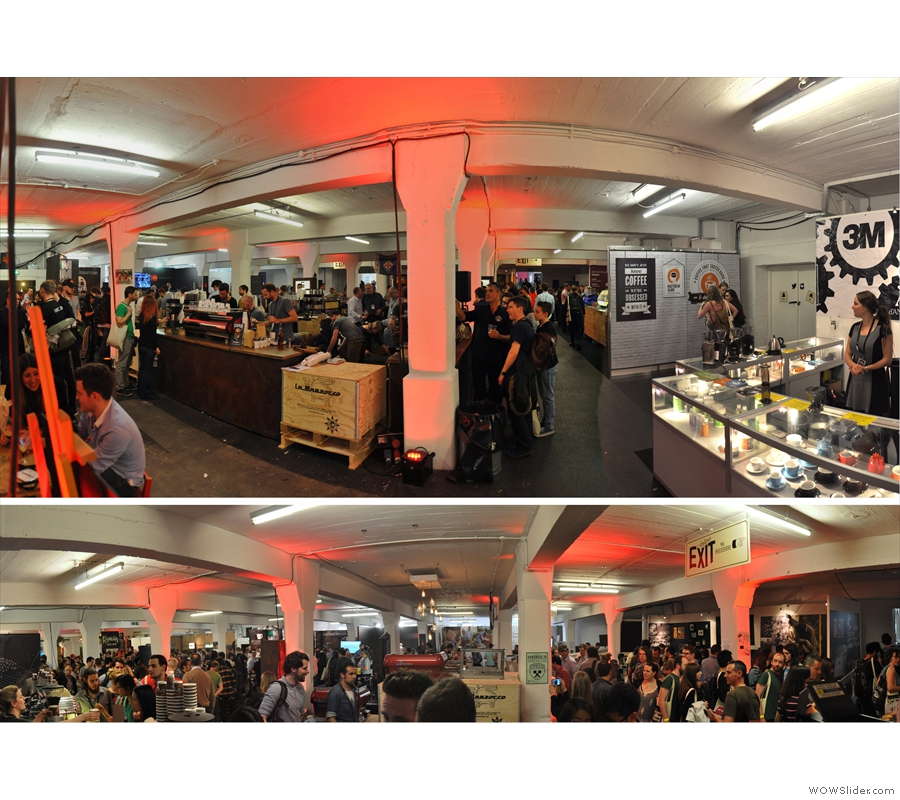 My favourite part of the London Coffee Festival, the True Artisan Cafe. Here are a couple of panorama shots that I took last year.