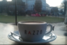 After that it was up to St Andrew Square and the unexpectedly wonderful Razzo Coffee with views of the Christmas Tree