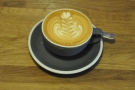 While I was there, I got the chance to witness some latte art. I particularly liked this one.