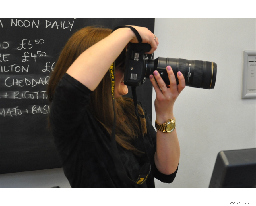 As well as hair envy, I had lens envy when I met the event's official photograph, Holly Wren.