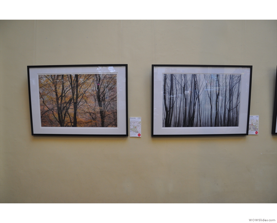 The walls are adorned by works of art, which are available from Brighton Photography.
