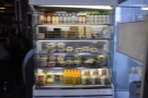 There are soft drinks and salads in a chiller cabinet to your right as you come in...