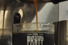 And plenty of this sort of thing going on. Here some Pact espresso is extracted from a bottomless portafilter on a Sage machine into my Roasting Party KeepCup.