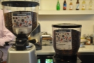 The coffee (house-blend, Electric on the left, the single-origin on the right).