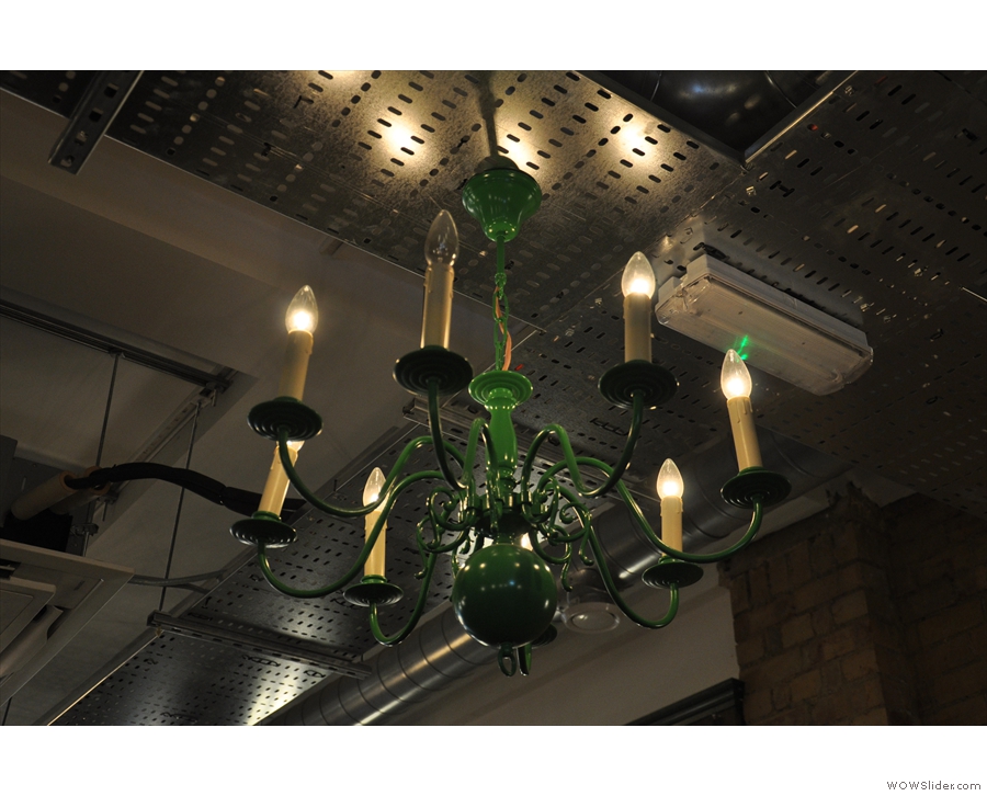 It's not just strip lights on the wall, though. There are also these gorgeous chandeliers.