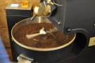 The rotary arms keep the beans moving and ensure they're exposed to the air.