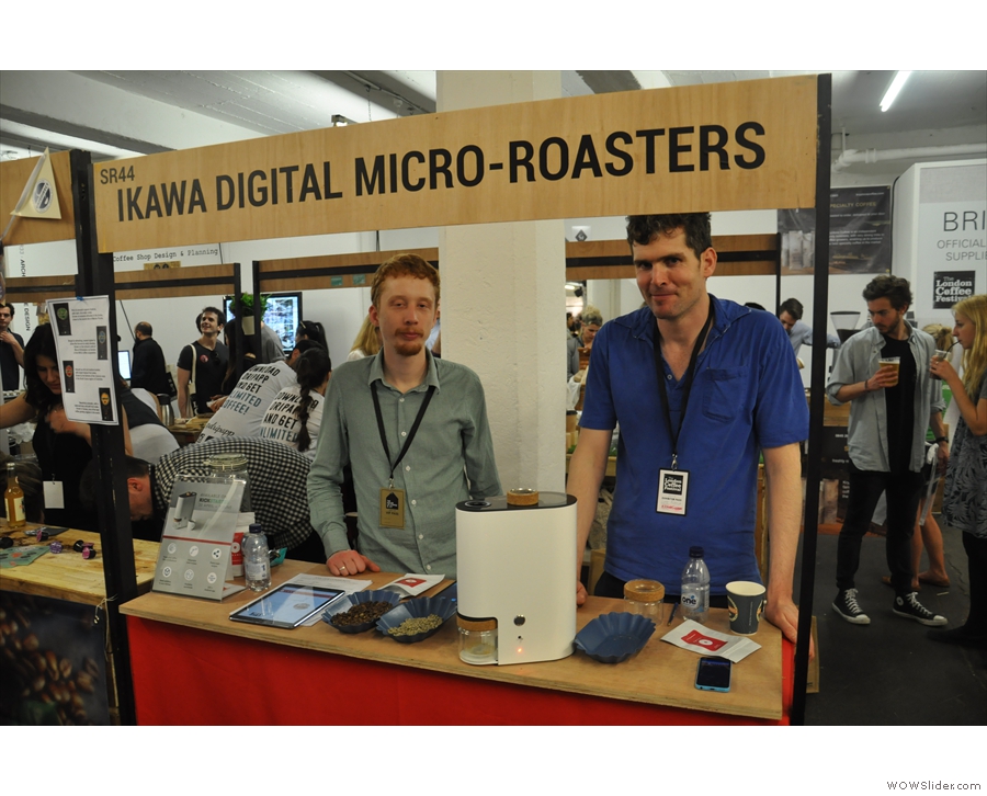Meet the men behind the Ikawa Home Roaster Stand at the London Coffee Festival.