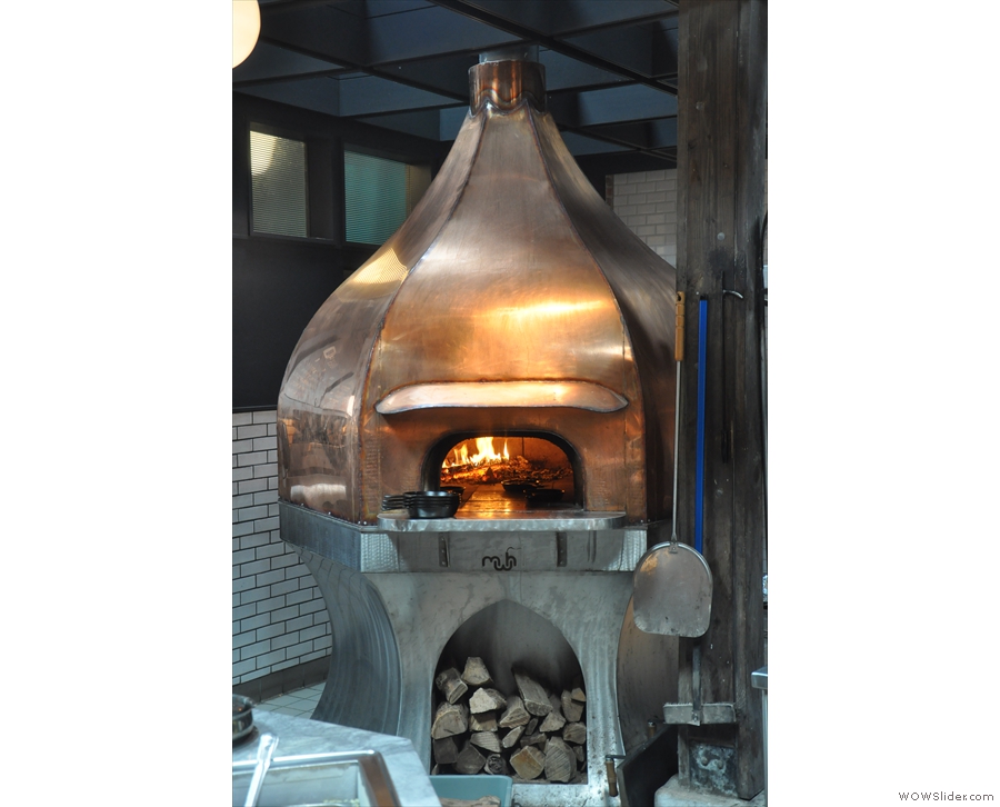 Next is this magnificent wood-burning oven...