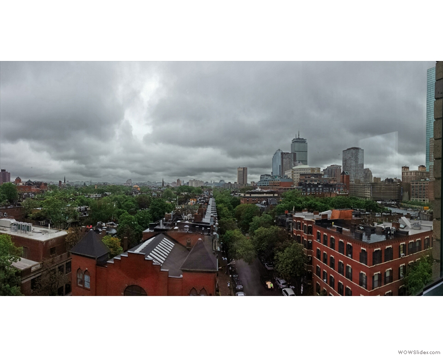 Day 2 in Boston and the view from my hotel looks sightly better, but it's still raining...