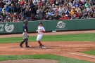 ... then the runner on second scampers in. Two runs for the the Sox!