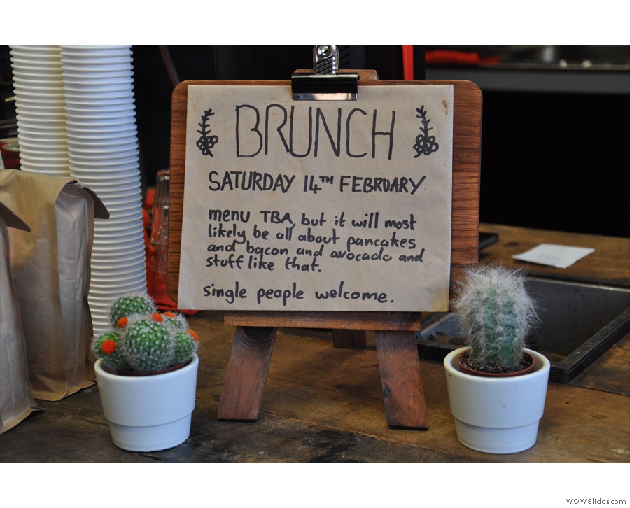 Once a month, Upshot holds its renowned brunches.